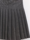 SWAYING 25 Early Autumn Pleated Short Skirt SW-SW25PF3B02C1-SH Dark Gray
